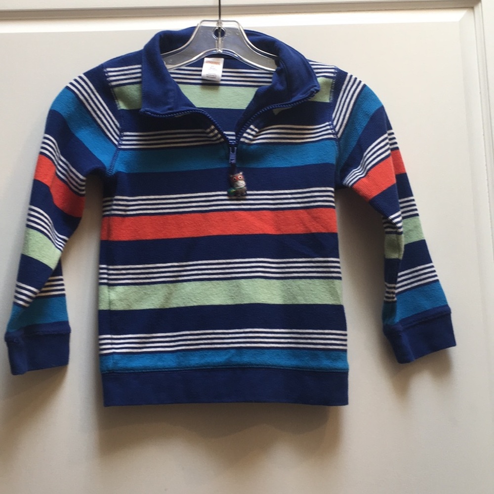 Never worn blue stripped sweater, size 5T
